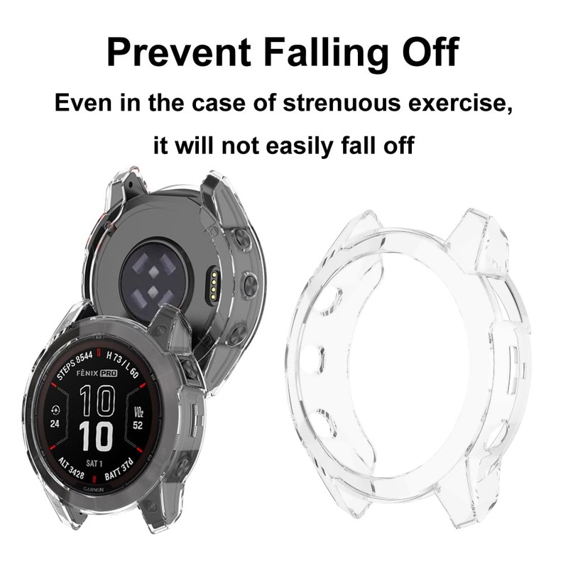 KeeFos Protective Case Compatible with Garmin Fenix 7S Pro Solar,