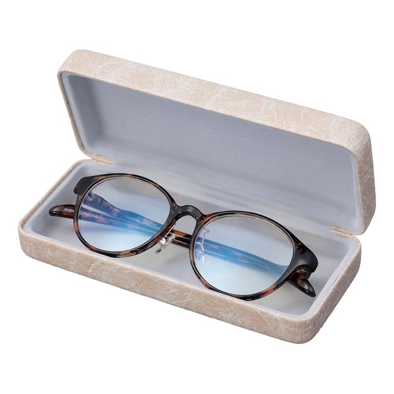 Pearl SO-97BE 092065 Eyeglass Case Square Box Hard Case Synthetic