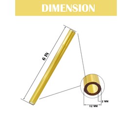 PQAPGT 6 Inches Long 5 Colors 10 Pieces Glass Borosilicate Blowing Tubes 12 mm OD 2mm Thick Wall Tubing for Various Applications