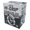 JCS Hose Band, High Grip JCS Stainless Steel 316-00 (13-20