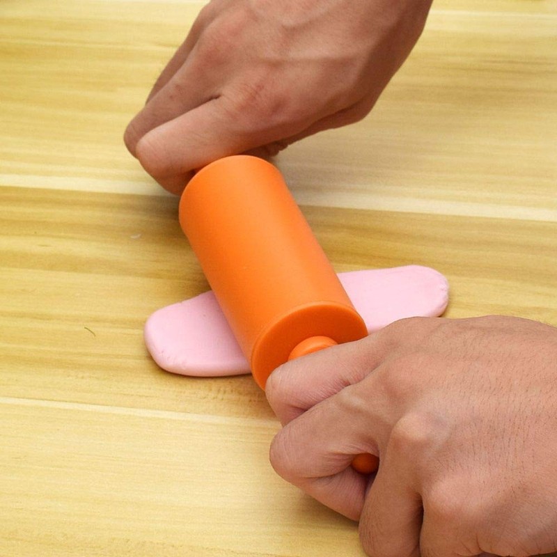 NUOMI Kids Rolling Pin for Baking Playdough 2 Pack Non-Stick