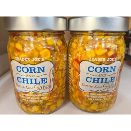 Trader Joe's 2- Pack Trader Joe’s Corn and Chile Tomato-Less Salsa, 13.75 oz (390g) Each Jar