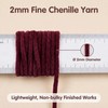 Jaciensh Soft Chenille Crochet Yarn, 6x50g Fluffy Plush Knitting Wool,