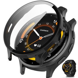 Garmin Venu 3 Cover, Garmin Venu 3 Case, JoeyKaiHai Garmin Venu 3 Case, PC Material, Cover, Garmin Venu 3 Cover, Glass Film Integrated, Full Protection, Double Layer, Dustproof, Japanese Asahi Glass
