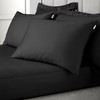 Bianca 400 Thread Count Cotton Sateen Standard Pillowcase Pair Black