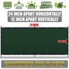 ShadeMart 6' x 12' Green Fence Privacy Screen Windscreen Shade
