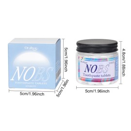 Eco Toothpaste Tablets, Pack of 62, Biodegradable Solid Toothpaste, Environmentally Friendly, No Plastic, Natural, Ideal for On the Go, Vegan, Clean Teeth, Fresh Breath