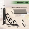 IARTOPS L Shelf Brackets for 10" - 12" Board, Floating