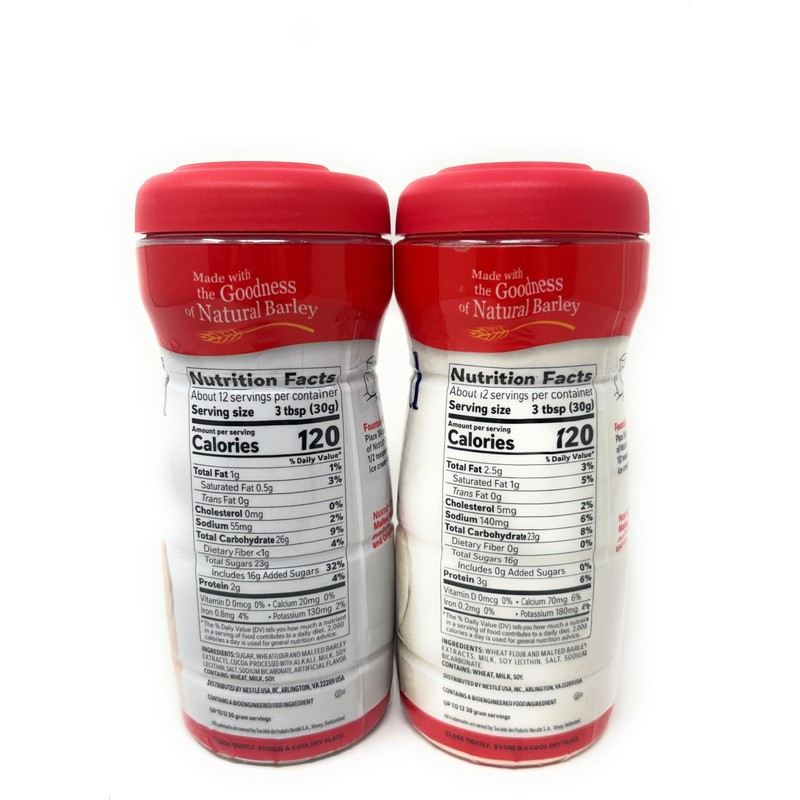 Nestle Carnation Powdered Malted Milk Variety Set - Chocolate &