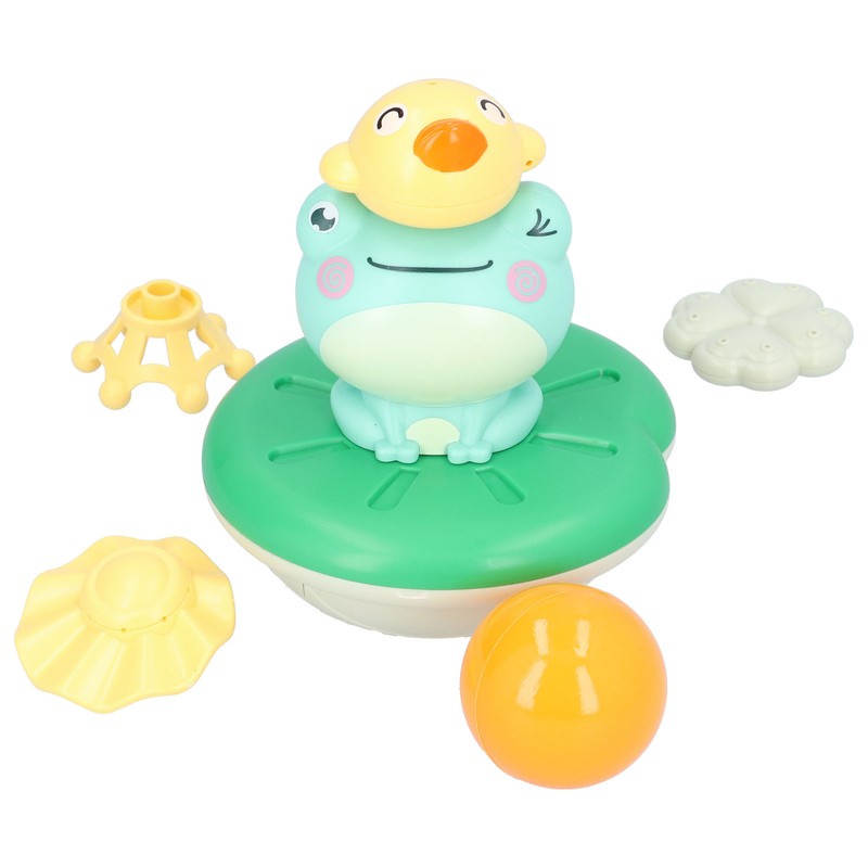Electric Water Spray Toy Frog Bathtub Floating Water Sprinkler Shower