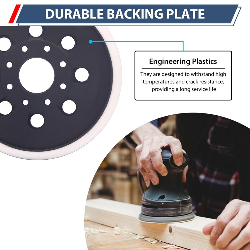 RUIHONGV 5 Inch Sander Pad for Bosch,2 Pack Hook-and-Loop Sander