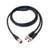 HangTon Hirose Power Cable 4 Pin Male to 2 x