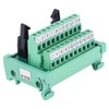 Terminal Block Connector PLC Module IDC-20P 35mm DIN Rail Wiring