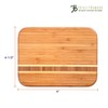 Totally Bamboo Barbados Bamboo Wood Cutting Board, 9" x 6.5"