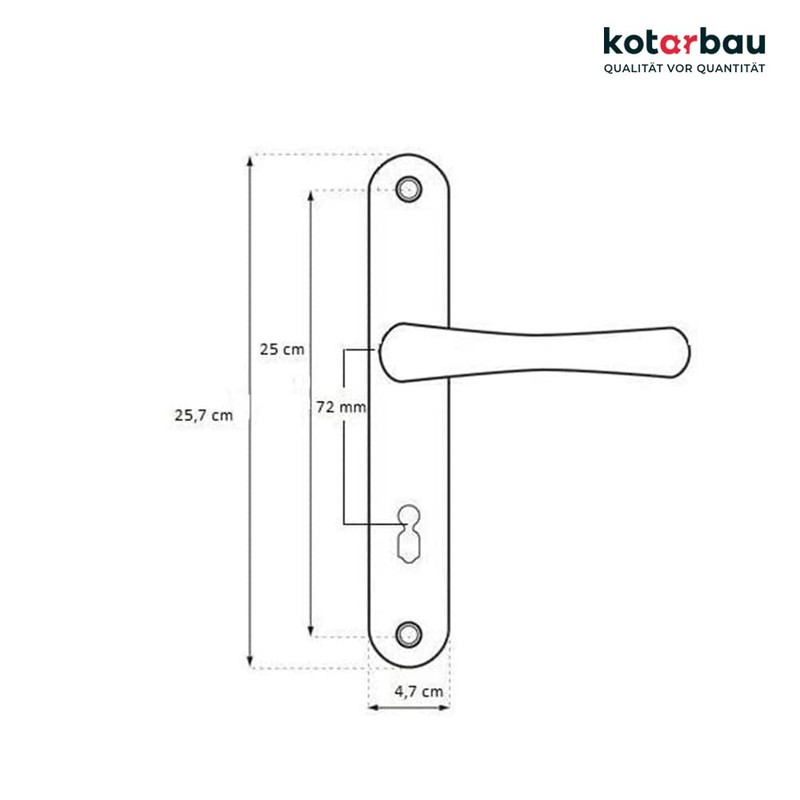 KOTARBAU Door Handle 72 mm BB Door Handle Godmother Door