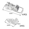 4 PCS Toggle Latches,Case Clasp Lock,304 Stainless Steel Small Clasps