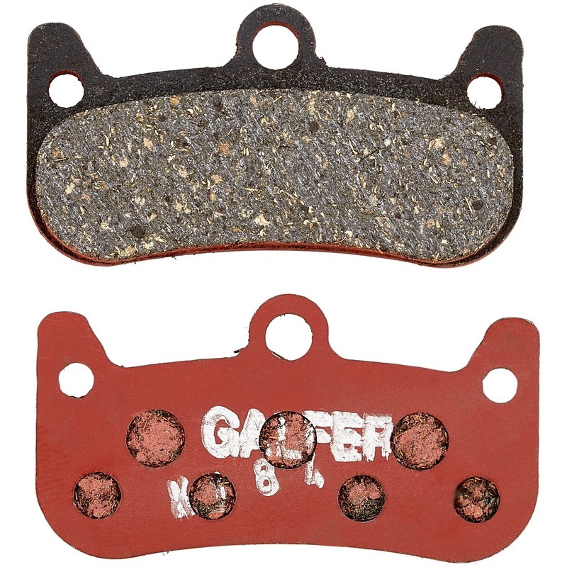 GALFER Formula Cura 4 Advanced Bicycle Brake Pads, Semi-metal, Red,