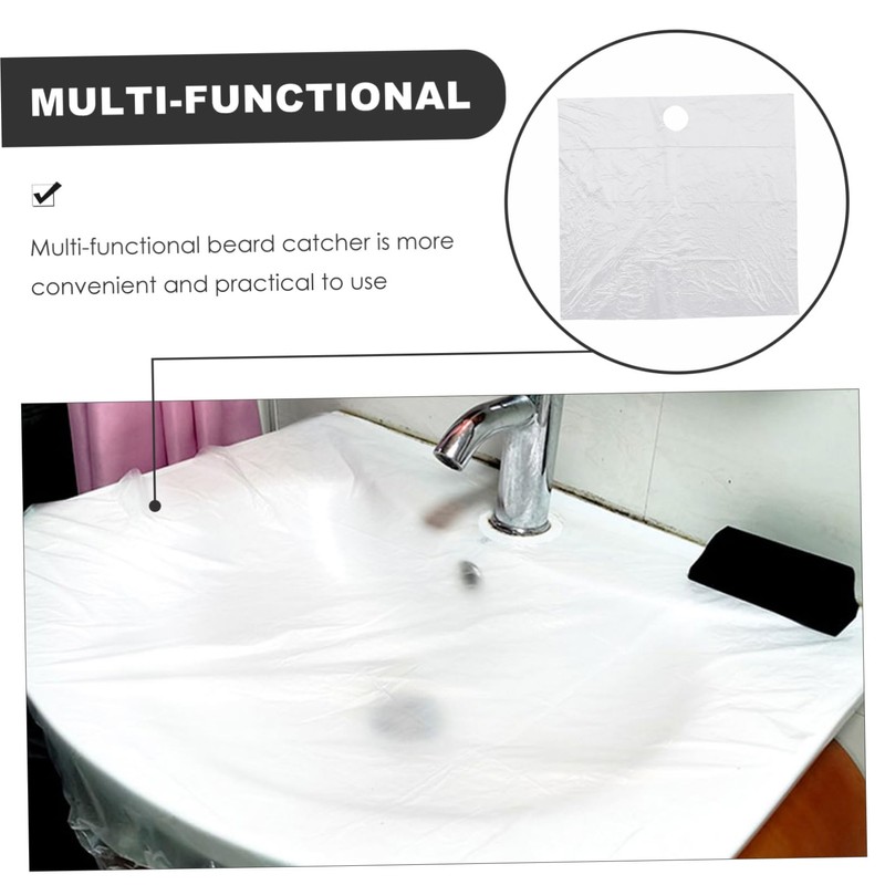 FOMIYES Bathroom Drain Hair Catcher Sheet 20pcs Beard Hair Catchers