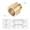PATIKIL Shower Head Extension Arm, 2 Pack Brass G1/2 Male