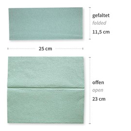 HygoClean Paper Hand Towels, 1-Ply, Green, Recycled Paper, V/ZZ Fold, Pack of 5000, Disposable Towels