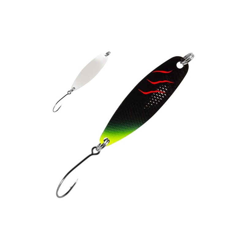FTM Spoon Hammer 1.7 g, Trout Spoon, Colour: Black, Red