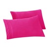 Elegant Comfort Solid Pillowcases 1500 Premium Hotel Quality Microfiber -