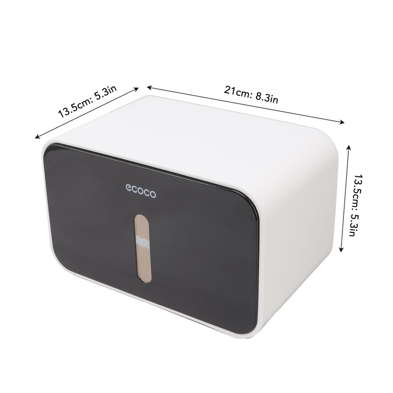 Toilet Paper Roll Box Cover Waterproof Punch Free Prevent Corrosion