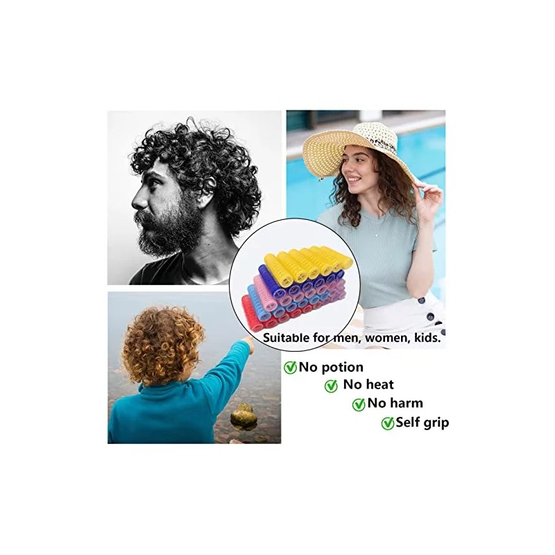 Moodkey Rizadores De Pelo Pequeños Moodkey, Autoadherentes, Sin Calo