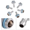 Richer-R Water Cooling Fitting,6 PCS PC Water Cooling Two-Touch Fitting