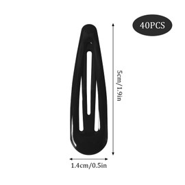 Hair Clips Girls, Children's Hair Clips, Pack of 40 5 cm Metal Hair Clips for Baby Children Women, Colourful Hair Clips, Small Hair Clip for All Hair Types, Metal Hair Clips Girls