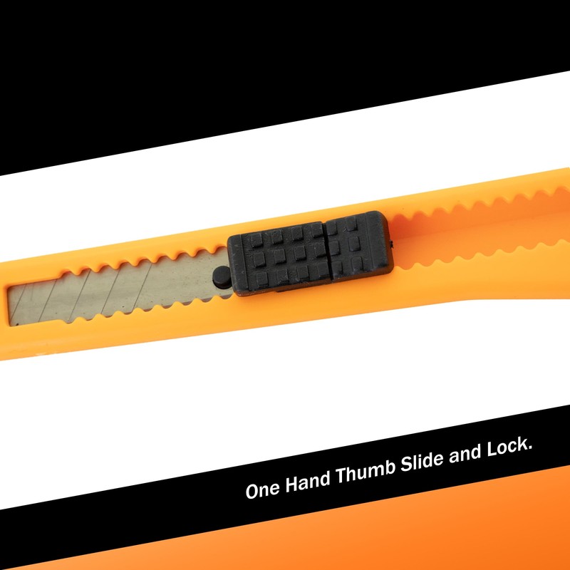 MotoProducts 20 Bulk Small Neon Orange Utility Knife Box Cutters