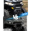 SLORIMOD Front Mesh Grille with LED Light for Can-Am Defender
