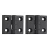 uxcell 2Pcs Adjustable 180 Degree Hinges, 50mmx60mm Nylon Locking Leaf