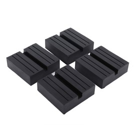 Roauend 4 Packs Floor Jack Pad Adapter Car Square Rubber Pad Anti-Slip Rail Adapter Slotted Support Block Vehicle Repair Tool for Car Lift