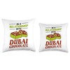 Dubai Chocolate Throw Pillow
