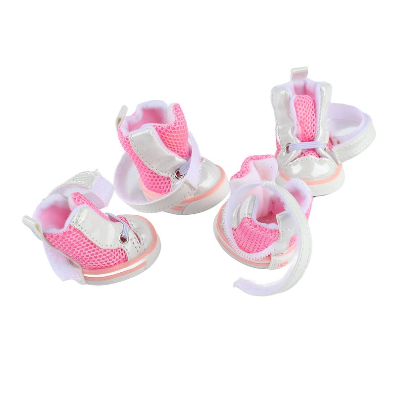Dog Shoes Spring Summer Stylish Cute Breathable Mesh Slip Resistant