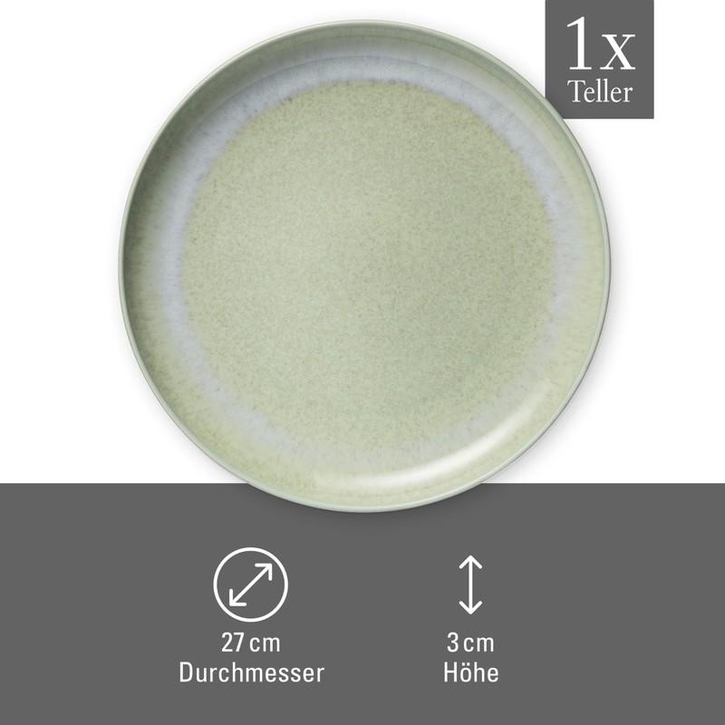 like. by Villeroy &Boch Perlemor Alga Dinner Plate, Diameter 27