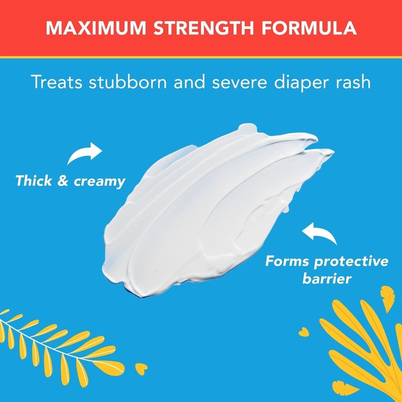 Triple Paste 3X Max Diaper Rash Ointment, Maximum Strength Zinc