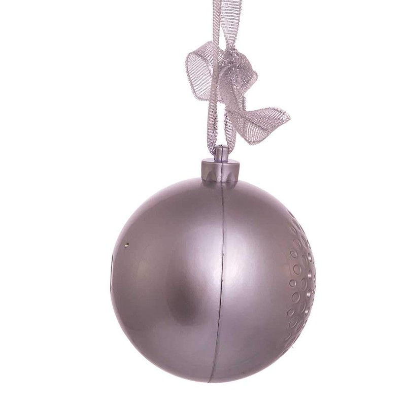 70MM Silver Bluetooth Musical Ornament Ball