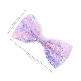 FOMIYES 6pcs Glitter Hair Bow Clips Sequin Barrettes for Secure Grip Accessories for Parties Festivals Everyday Wear Safe Comfortable Hairpins