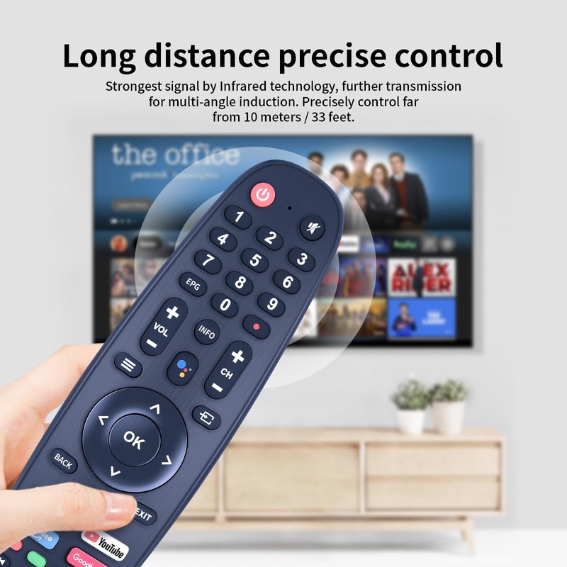PZL New RCKGNTV005 Replacement Remote Control for Kogan Series 9