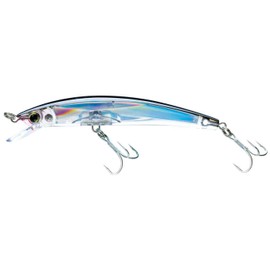 Yo-Zuri Crystal 3D Minnow Floating Lure, Silver Black, 5-1/4-Inch