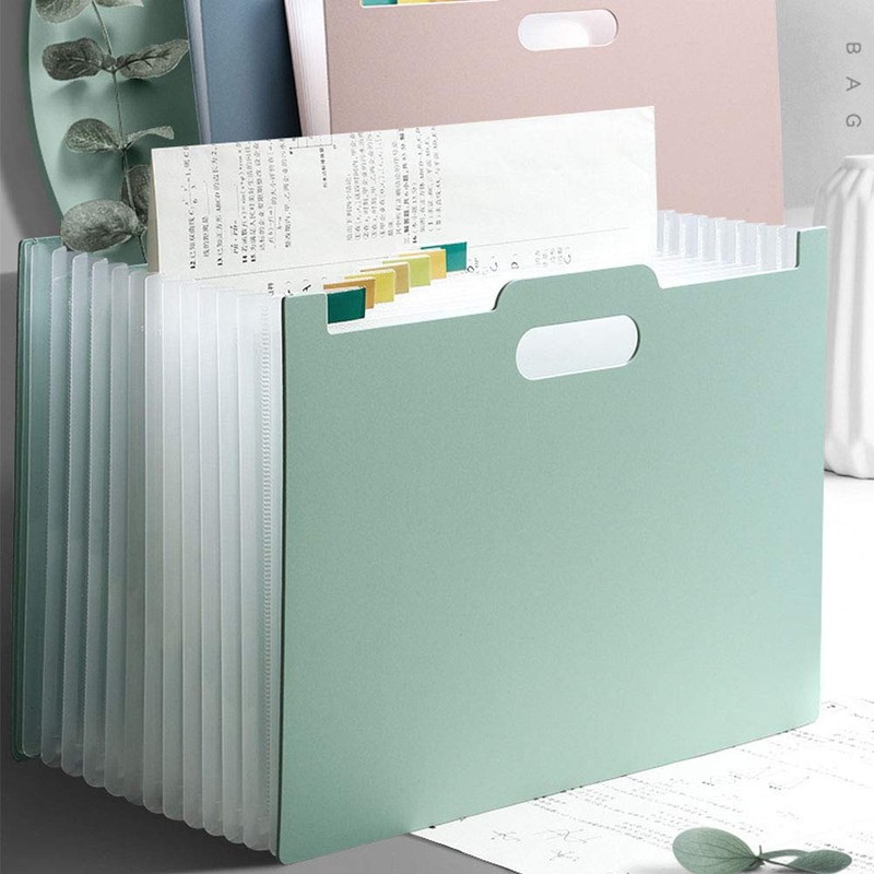 Document File, 13 Pockets, A4, Document Case, Document Stand, File