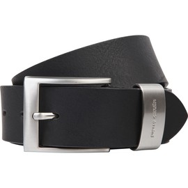 Pierre Cardin 70007 40 mm Wide Black or Brown Leather Belt - black, size: 140