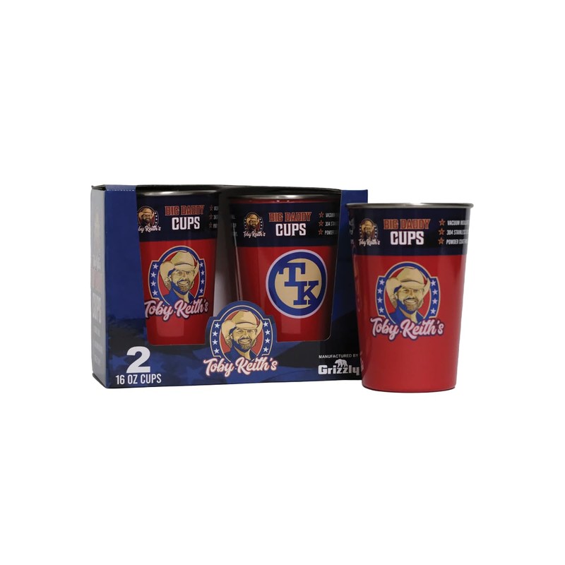 Grizzly Toby Keith's Big Daddy 16 oz Cup 2 Pack