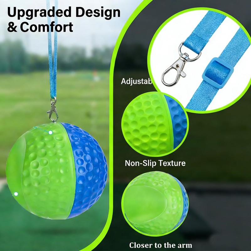 WIGERLON Golf Swing Training Ball for Keeping arms Connected,Golf Trainer