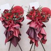 Prmape Pack of 30 Gift Bows Deep Red, Bow Wedding