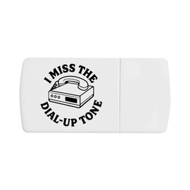 'I Miss The Dial-Up Tone' Pill Box with Tablet Splitter (PI00035125)