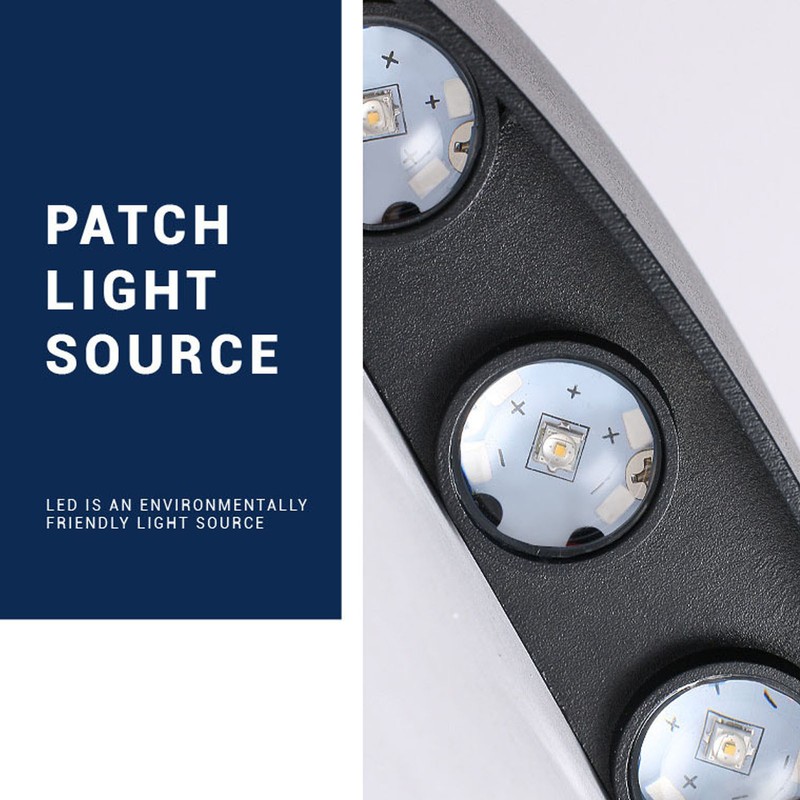 Outdoor LED Wall Lights 6 LEDs Patch Light Source Aluminum