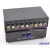 CablesOnline 2-Way RCA Composite Audio/Video Push-Button Switch Box, SB-AV2P